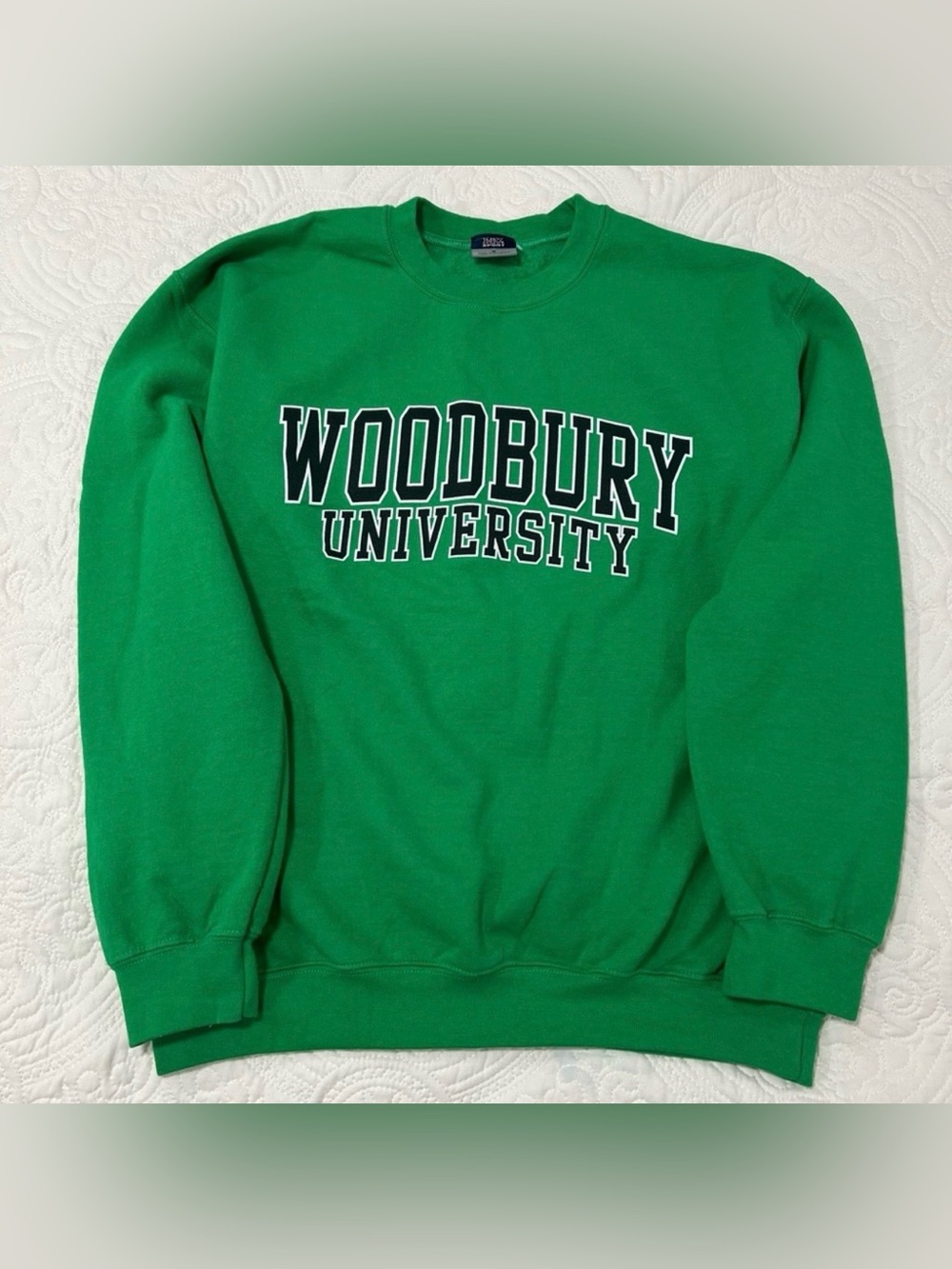 MV Sports | Woodbury University Green Crewneck Sweatshirt | Size M | Unisex